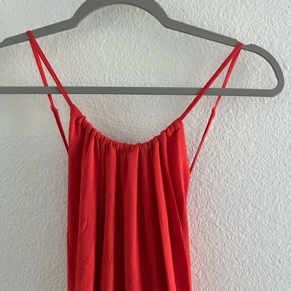NWT SABA | Summer Halter Tie Back Motown Maxi Dress in Blood Orange | Size 10 - Picture 2 of 10